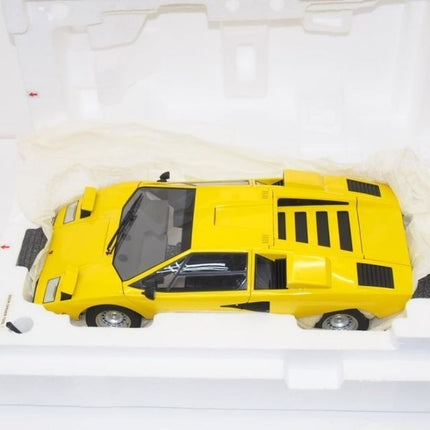 Kyosho Lamborghini Countach LP400 Yellow 1:12 scale model