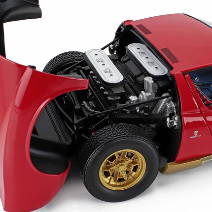 Kyosho Lamborghini Miura P400 Red Gold 1:12 scale model