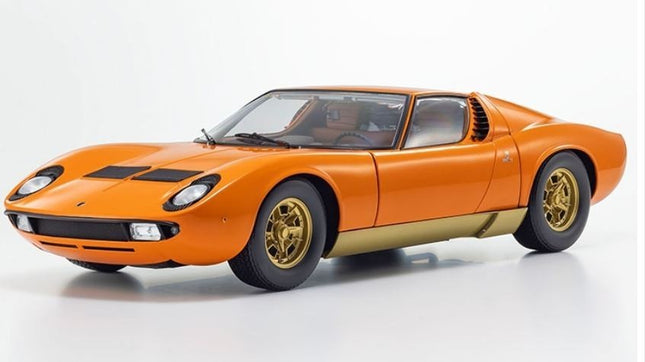 Kyosho Lamborghini Miura P400 Orange 1:12 scale model