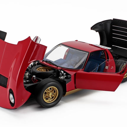 Kyosho Lamborghini Miura P400 Red Gold 1:12 scale model