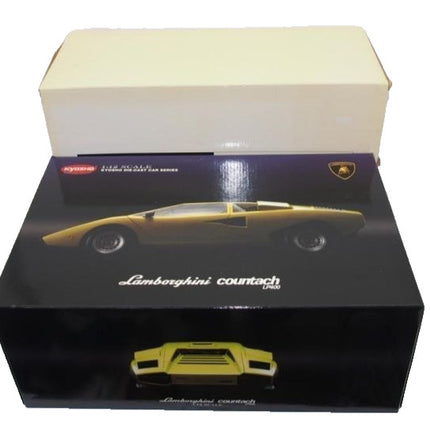 Kyosho Lamborghini Countach LP400 Yellow 1:12 scale model