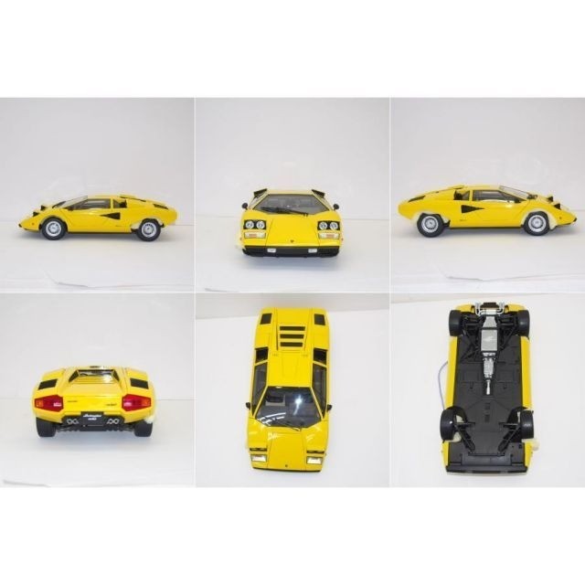 Kyosho Lamborghini Countach LP400 Yellow 1:12 scale model