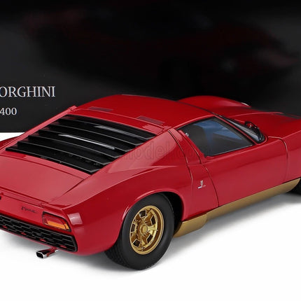 Kyosho Lamborghini Miura P400 Red Gold 1:12 scale model