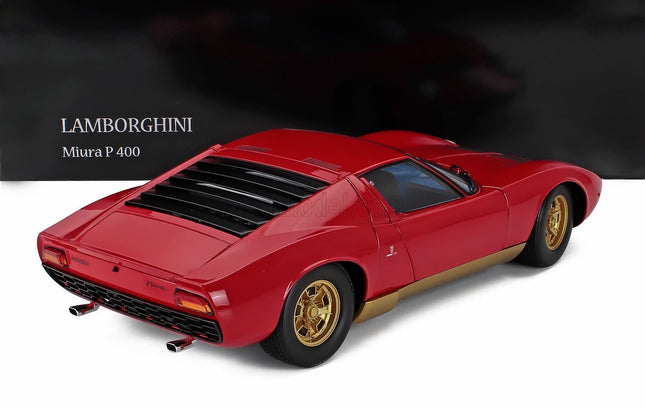 Kyosho Lamborghini Miura P400 Red Gold 1:12 scale model