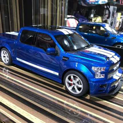 GT Spirit 1:18 Ford F-150 Shelby Blue Resin Model Car - detailed collector display model