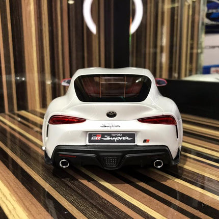 GT Spirit 1/18 Toyota Supra GR White Resin Model Car - collectible scale model car
