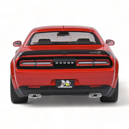 Solido 1:18 Diecast Dodge Challenger R/T Scat Pack Red Opening Doors Model Car - premium collector scale model