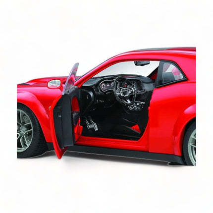 Solido 1:18 Diecast Dodge Challenger R/T Scat Pack Red Opening Doors Model Car - detailed die-cast style model