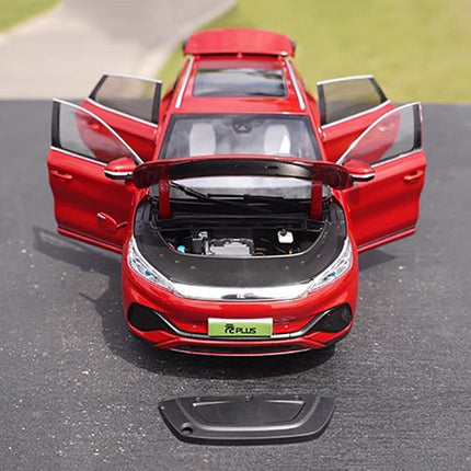 YX Car Model BYD Yuan PLUS EV Red 1:18 Diecast Model Car - detailed model car replica