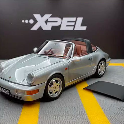Norev Porsche 911 Carrera 4 Silver 1:18 Diecast Model Car - premium collector scale model