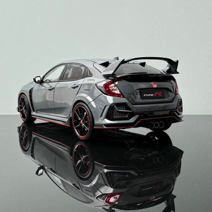 LCD Model Honda Civic Type R FK8 Cement Gray Limited 1:18 Diecast Model Car - scale model for display