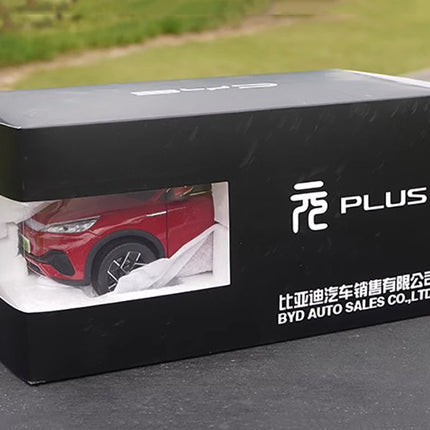 YX Car Model BYD Yuan PLUS EV Red 1:18 Diecast Model Car - premium scale model collectible
