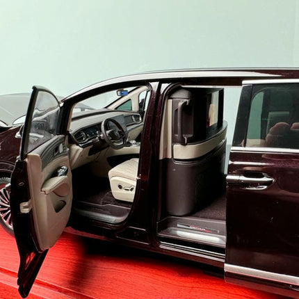 YX Car Model BYD Tengshi D9 MPV Black 1:18 Diecast Model Car - showroom-quality model replica