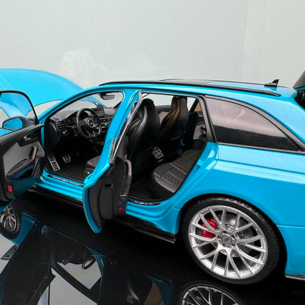 YX Car Model 2022 Audi RS4 Touring Simulation 1:18 Diecast Model Car - scale model for display