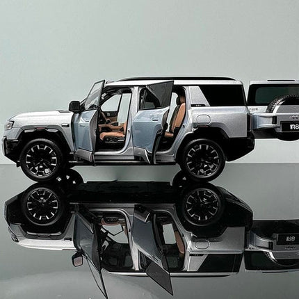 YX Car Model BYD Formula Leopard 8 2023 Black SUV 1:18 Diecast Model Car - premium collector scale model
