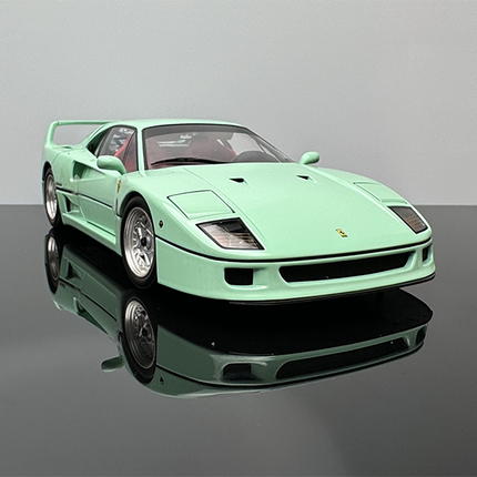 Kyosho Ferrari F40 Green 1:18 Diecast Model Car - detailed die-cast style model