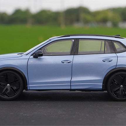 Original Factory SAIC Volkswagen Tiguan L Pro 2024 Blue 1:18 Diecast Model Car - detailed die-cast style model
