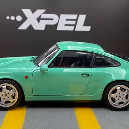 Norev Porsche 911 Carrera 4 Silver 1:18 Diecast Model Car - scale model for display