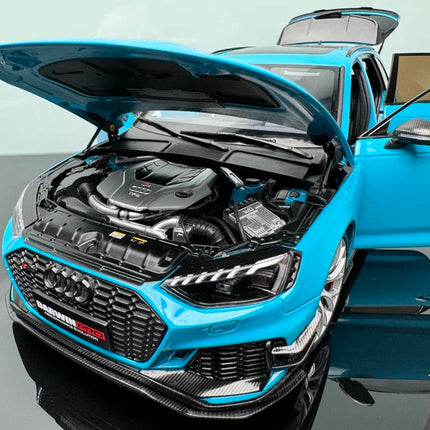 YX Car Model 2022 Audi RS4 Touring Simulation 1:18 Diecast Model Car - detailed die-cast style model