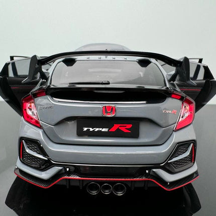 LCD Model Honda Civic Type R FK8 Cement Gray Limited 1:18 Diecast Model Car - collector edition scale model