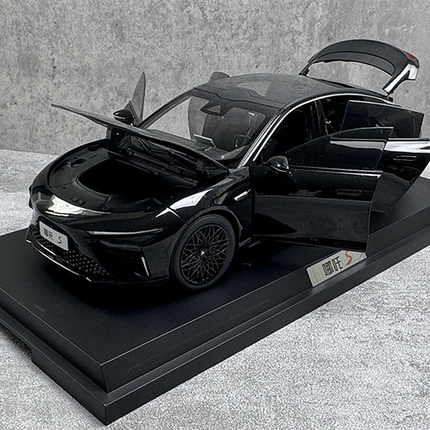 YX Car Model NETA S Sedan 2011 Black 1:18 Diecast Model Car - hand-finished display model