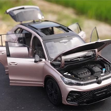 Original Factory SAIC Volkswagen Tiguan L Pro 2024 Blue 1:18 Diecast Model Car - scale model collectible piece