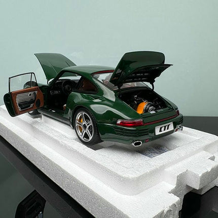 Almost Real RUF CTR Anniversary 2017 Blue 1:18 Diecast Model Car - hand-finished display model