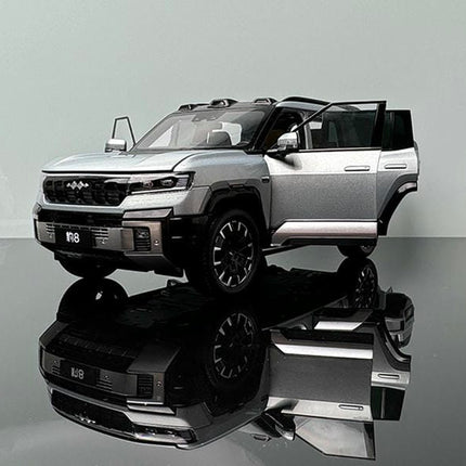 YX Car Model BYD Formula Leopard 8 2023 Black SUV 1:18 Diecast Model Car - scale model collectible piece