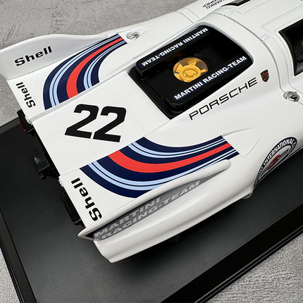 Norev Porsche 917K 1971 24H White #22 1:18 Diecast Model Car - hand-finished display model
