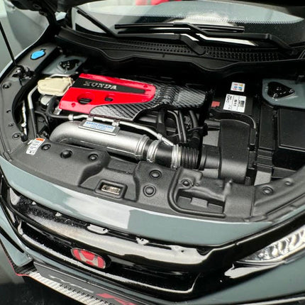 LCD Model Honda Civic Type R FK8 Cement Gray Limited 1:18 Diecast Model Car - hand-finished display model