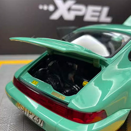 Norev Porsche 911 Carrera 4 Silver 1:18 Diecast Model Car - hand-finished display model