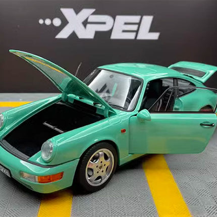 Norev Porsche 911 Carrera 4 Silver 1:18 Diecast Model Car - detailed model car replica