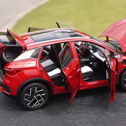 YX Car Model BYD Yuan PLUS EV Red 1:18 Diecast Model Car - scale model collectible piece
