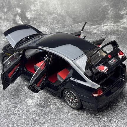 WELL Honda Civic Type R FD2 Fully Open 1:18 Diecast Model Car - hand-finished display model