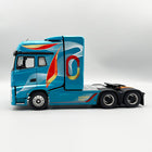 YX Car Model Jiefang J7 Traction Head Transport Truck Blue 1:24 Diecast Model Truck - detailed collector display model