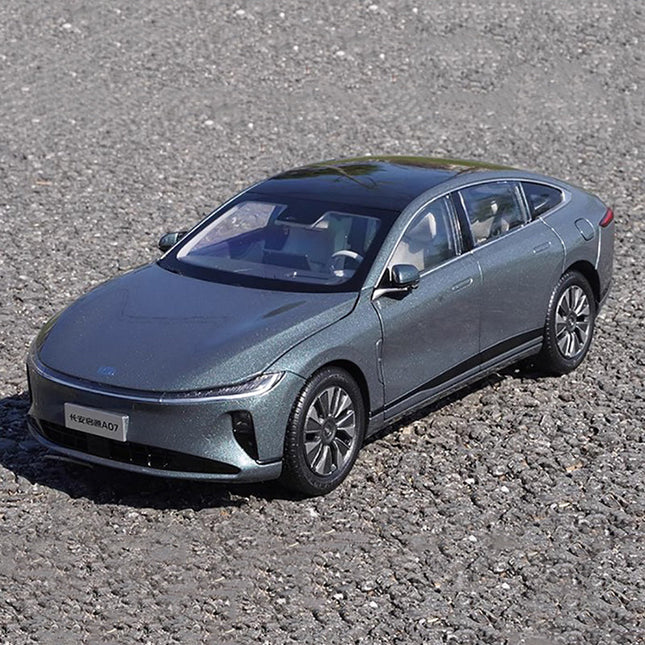 Original Changan Qiyuan A07 2023 Gray 1:18 Diecast Model Car - detailed collector display model