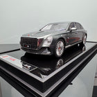 YX Car Model Hongqi Guoya Silver Hardcover Limited Edition 1:18 Resin Model Car - detailed collector display model