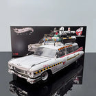 Hot Wheels Ghostbusters ECTO-1 Ghost Fine Edition 1:18 Diecast Model Car - detailed collector display model