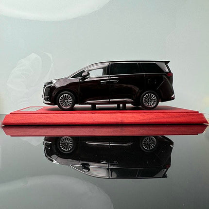 YX Car Model BYD Tengshi D9 MPV Black 1:18 Diecast Model Car - detailed collector display model