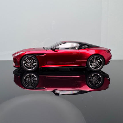 Xiao Guang Aston Martin DB12 Silver 1:18 Diecast Model Car - studio product photo of the scale model