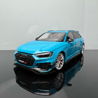 YX Car Model 2022 Audi RS4 Touring Simulation 1:18 Diecast Model Car - detailed collector display model
