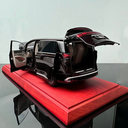 YX Car Model BYD Tengshi D9 MPV Black 1:18 Diecast Model Car - collectible scale model car