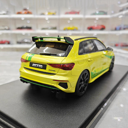 GT Spirit Audi S3 MTM Limited Edition Yellow 1:18 Resin Model Car - fine detailed model replica