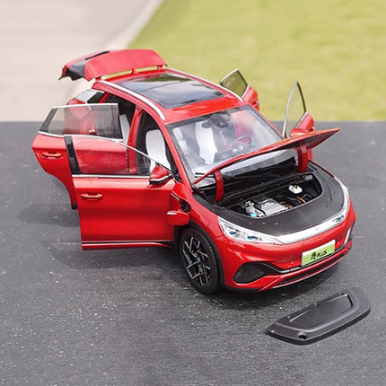 YX Car Model BYD Yuan PLUS EV Red 1:18 Diecast Model Car - premium collector scale model