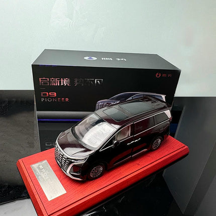 YX Car Model BYD Tengshi D9 MPV Black 1:18 Diecast Model Car - fine detailed model replica