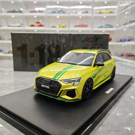GT Spirit Audi S3 MTM Limited Edition Yellow 1:18 Resin Model Car - premium collector scale model