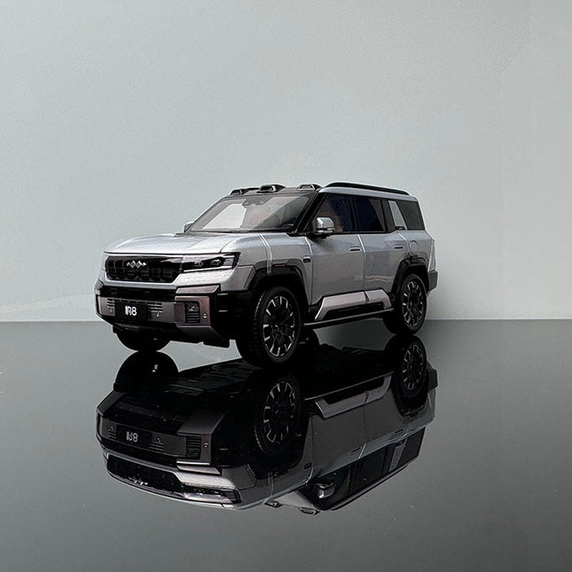 YX Car Model BYD Formula Leopard 8 2023 Black SUV 1:18 Diecast Model Car - detailed collector display model