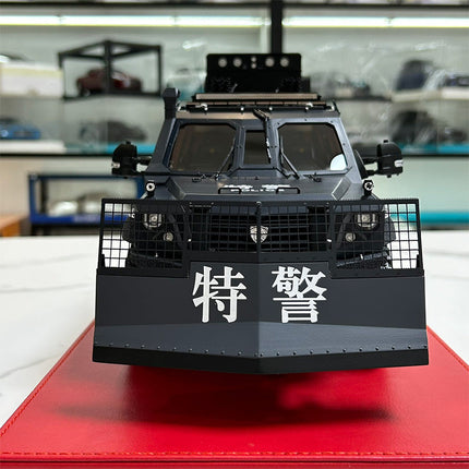 MB Jilong Explosion proof Evacuation Vehicle Static Special Police 1:18 Resin Model Car - premium collector scale model