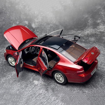 YX Car Model Volkswagen New Lamando Hot Red 1:18 Diecast Model Car - premium collector scale model