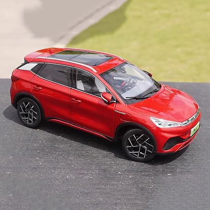 YX Car Model BYD Yuan PLUS EV Red 1:18 Diecast Model Car - scale model for display